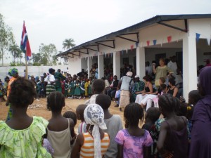 Gambia 2009 Opening van de Bojang Nurseryschool